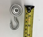 Steel Ball Bearing Swivel Roller for Industrial Curtains - 90 lbs capacity