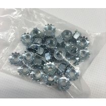 Bag of 25 Lock Nuts...1/4 in. plated