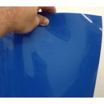 Vinyl Strips - Door Replacement Strips - Blue Opaque Strip - 8 in. width (thickness: 0.08 in.) X 94 in. (7 ft 10 in.) height - Pack of 6 Strips