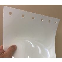 Vinyl Strips - Door Replacement Strips - White Opaque Smooth